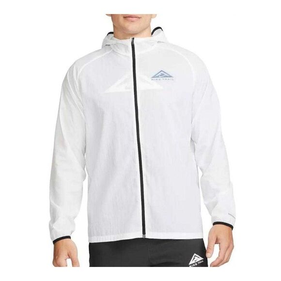 Nike Mens Aireez Plain Dri-FIT Lightweight Jacket / White